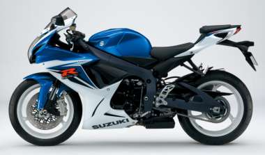 SUZUKI 2011 Model GSX-R600 Metallic Triton Blue / Glass Splash White (GLR)